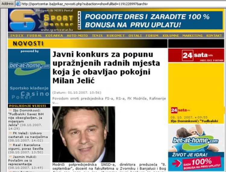 Morbidan komentar o Jeliću