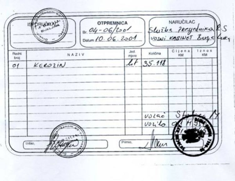 Sporne narudžbe za gorivo potpisivao Ranko Ninković
