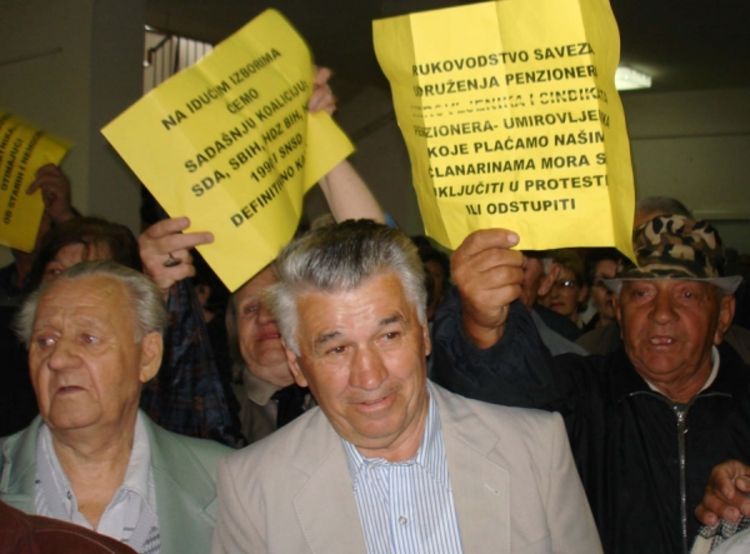 Protestovali samo tuzlanski penzioneri