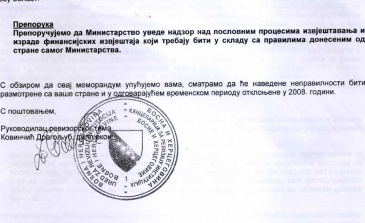 Navodno zaboravili reprezentaciju od 92.000 maraka