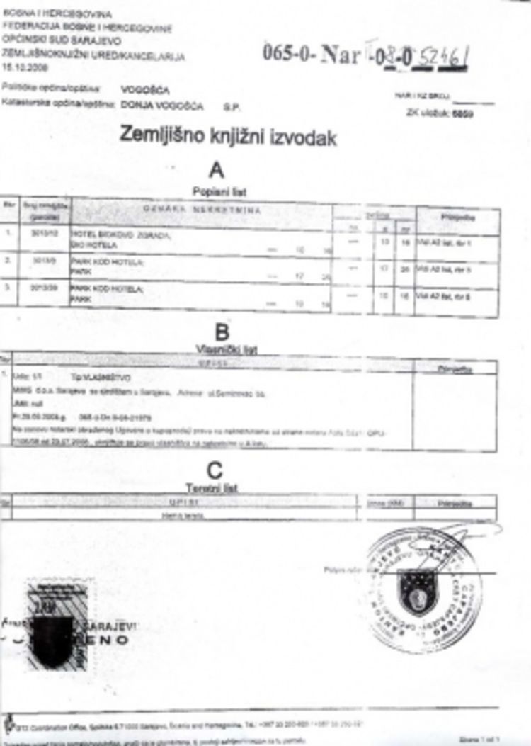 Nezakonito prodao dio hotela Biokovo 