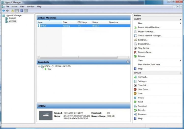 Microsoft Hyper-V server 2008