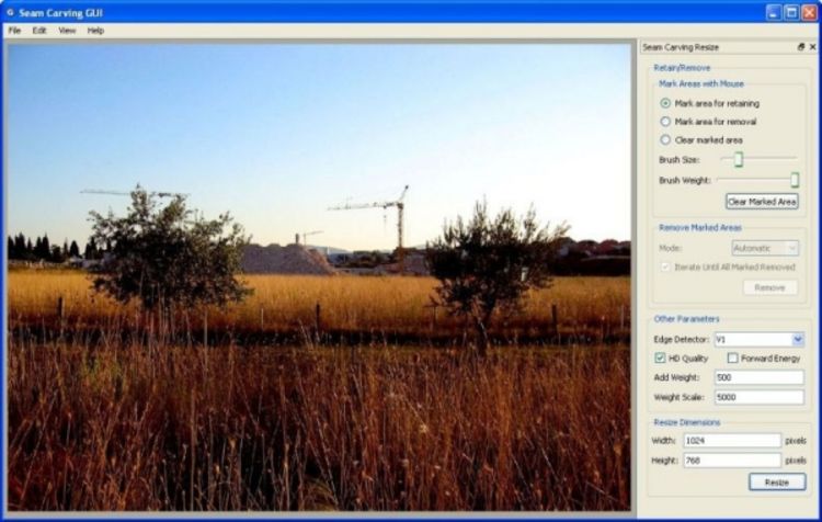 Program sedmice: Seam Carving GUI 1.9