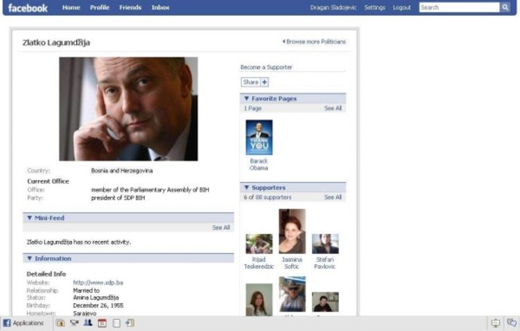 Facebook preplavljen lažnim profilima političara