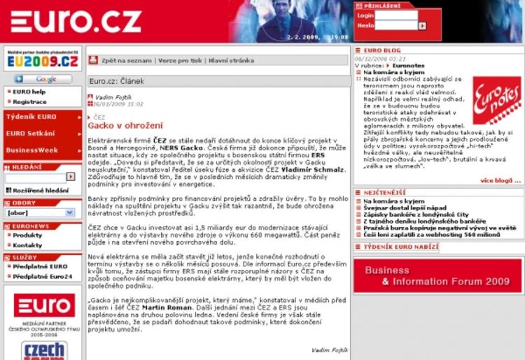 ČEZ se povlači zbog finansijske krize