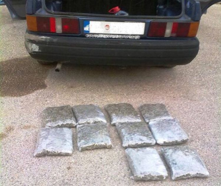 Zaplijenjeno 10 kilograma skanka