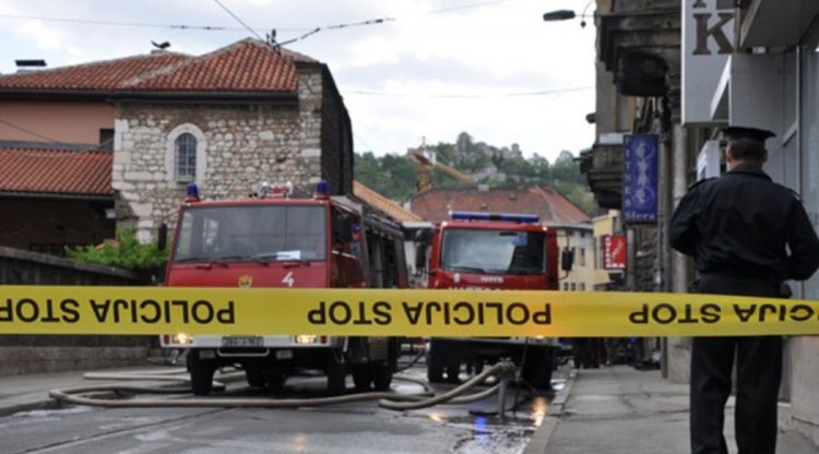 Požar u pomoćnim objektima crkve