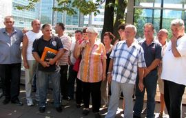 Protest bivših radnika Energane