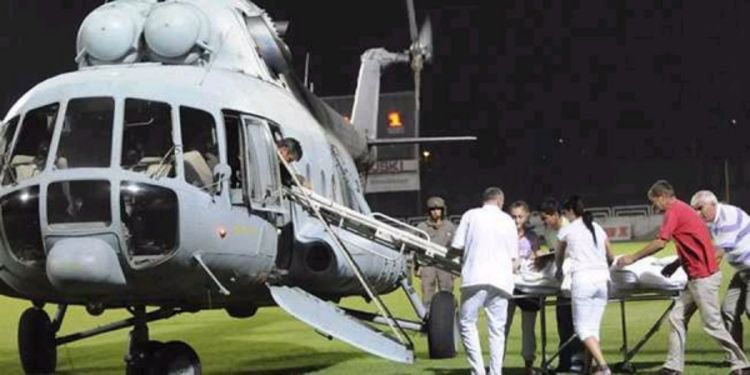 Helikopter na terenu za spas mladog života