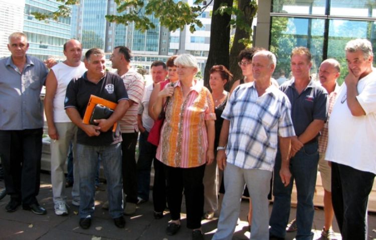 Protest bivših radnika Energane