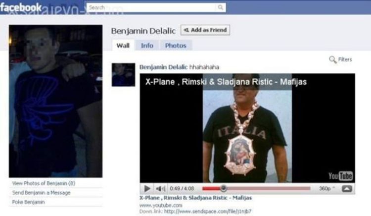 Delalić na Facebook postavio pjesmu Mafijaš