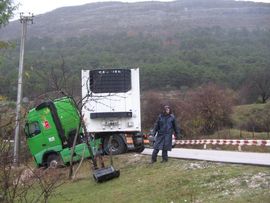 Šleper sletio s puta