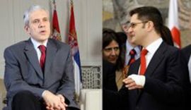 Vuk Jeremić u gipsu, Boris Tadić u kolicima