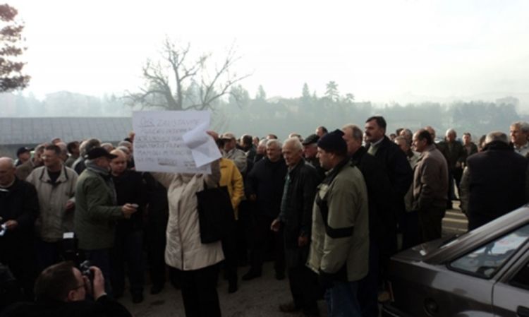 Bivši radnici Krivaje protestom do penzija