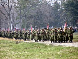 Vojne vježbe na Beogradskom ušću