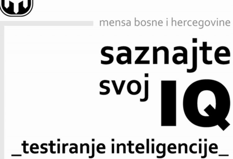 Mensa BIH: Građani BiH pametniji od svjetskog prosjeka