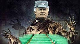 Ratko na plakatu, mladić u pritvoru
