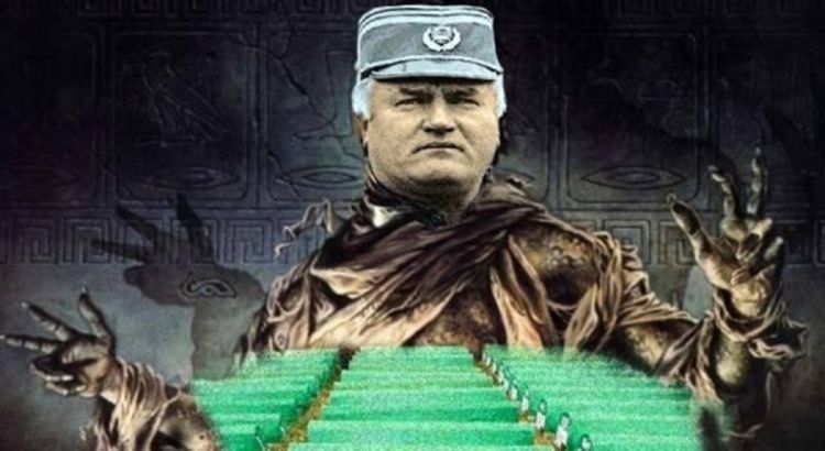 Ratko na plakatu, mladić u pritvoru