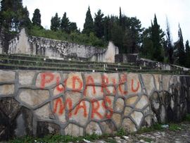 Mostarci potpredsjednika FBiH izvrijeđali grafitima: Pudariću, marš ...