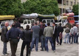 Rafteri protestvuju u Foči