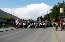 U Istočnom Sarajevu 1500 građana protestovalo zbog hapšenja Mladića
