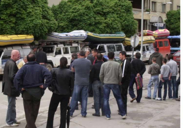 Rafteri protestvuju u Foči