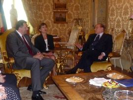 Dodik sa Berluskonijem: Italijani učestvuju u projektu Srednja Drina ...
