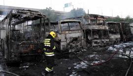 Beograd: Izgorjelo pet autobusa