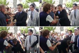 Sarkozi napadnut tokom posjete jugu zemlje (Video)