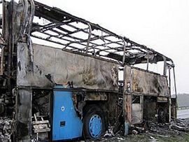 Autobus Laste se zapalio noćas u blizini Prijepolja