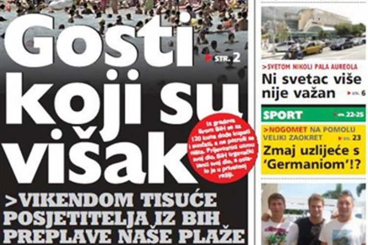 HDZ protjeruje bh. turiste iz Makarske (Foto)