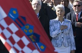 Jadranka Kosor u Kninu posebno pozdravila Gotovinu i Markača