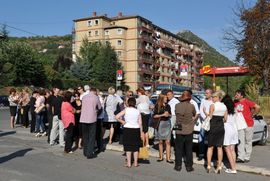 Protest zaposlenih u sudu u Kosovskoj Mitrovici