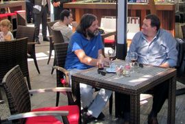 Dodik i Kusturica u Hotelu Bosna