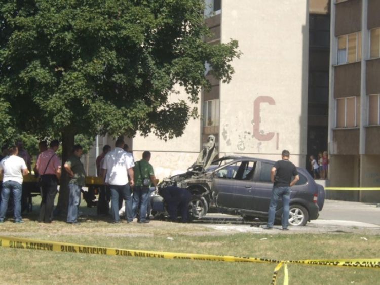 Izgorio automobil komandira policije