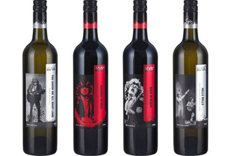 Vina s nazivima pjesama sastava AC/DC