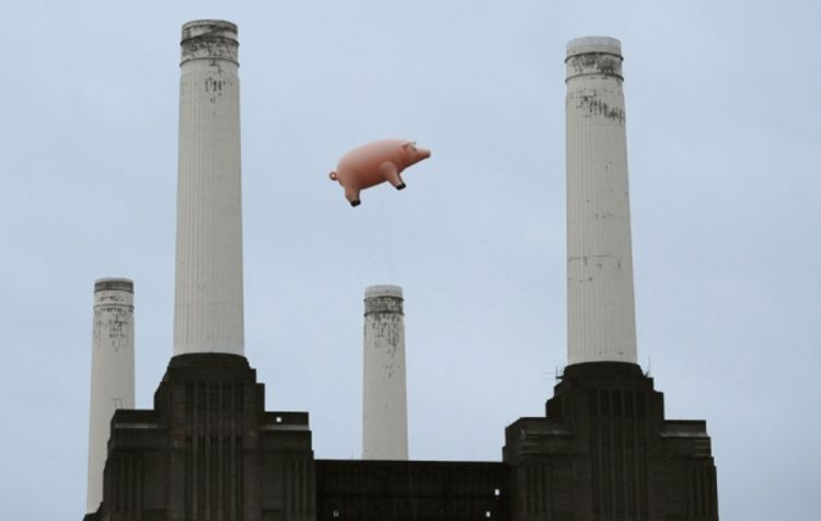 Prase iznad Londona povodom objavljivanja albuma Pink Flojda