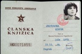 Partijska knjižica s mladom Jadrankom Kosor postala hit na Facebooku ...