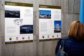Fotografije stećaka u parlamentu BiH