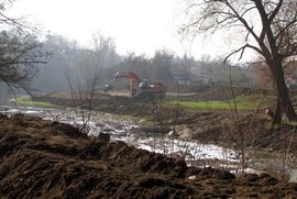 Gradnja nasipa u Maloj Usori