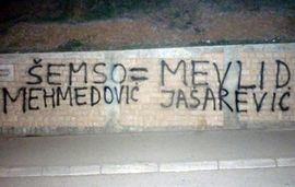 Tešanj: Grafitom izjednačavaju poslanika SDA i Melvida Jašarevića