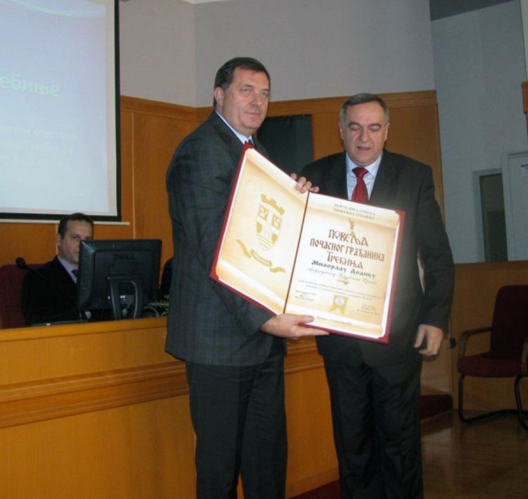 Dodik počasni građanin Trebinja