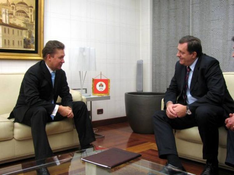 Dodik sa Milerom: RS dobija ruski gas