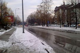 Snijeg isključio struju (Foto)