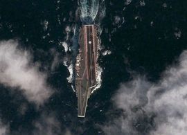 Satelit snimio kineski nosač aviona tokom plovidbe