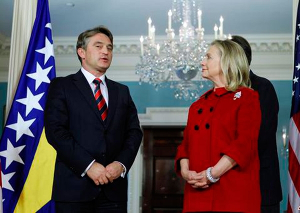 H.Klinton sa Komšićem: SAD za jedinstvenu BiH
