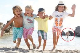 Go muškarac na reklami za dječiju garderobu (Foto)