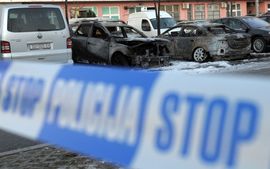 U eksploziji uništen mercedes