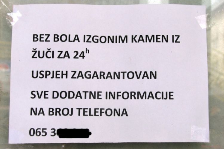 Kamen iz žuči "izgoni" za 24 sata