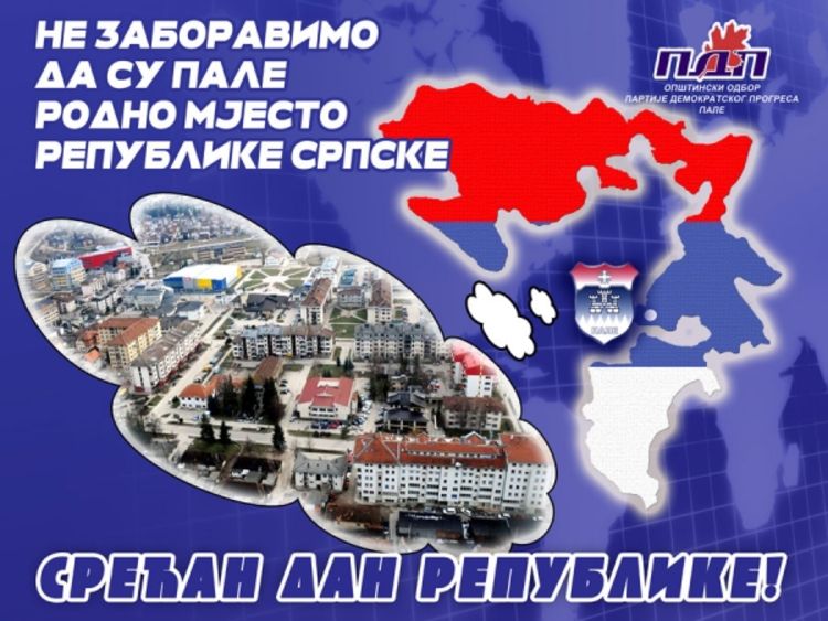 Bilbordi  "Ne zaboravimo da su Pale rodno mjesto Republike Srpske"